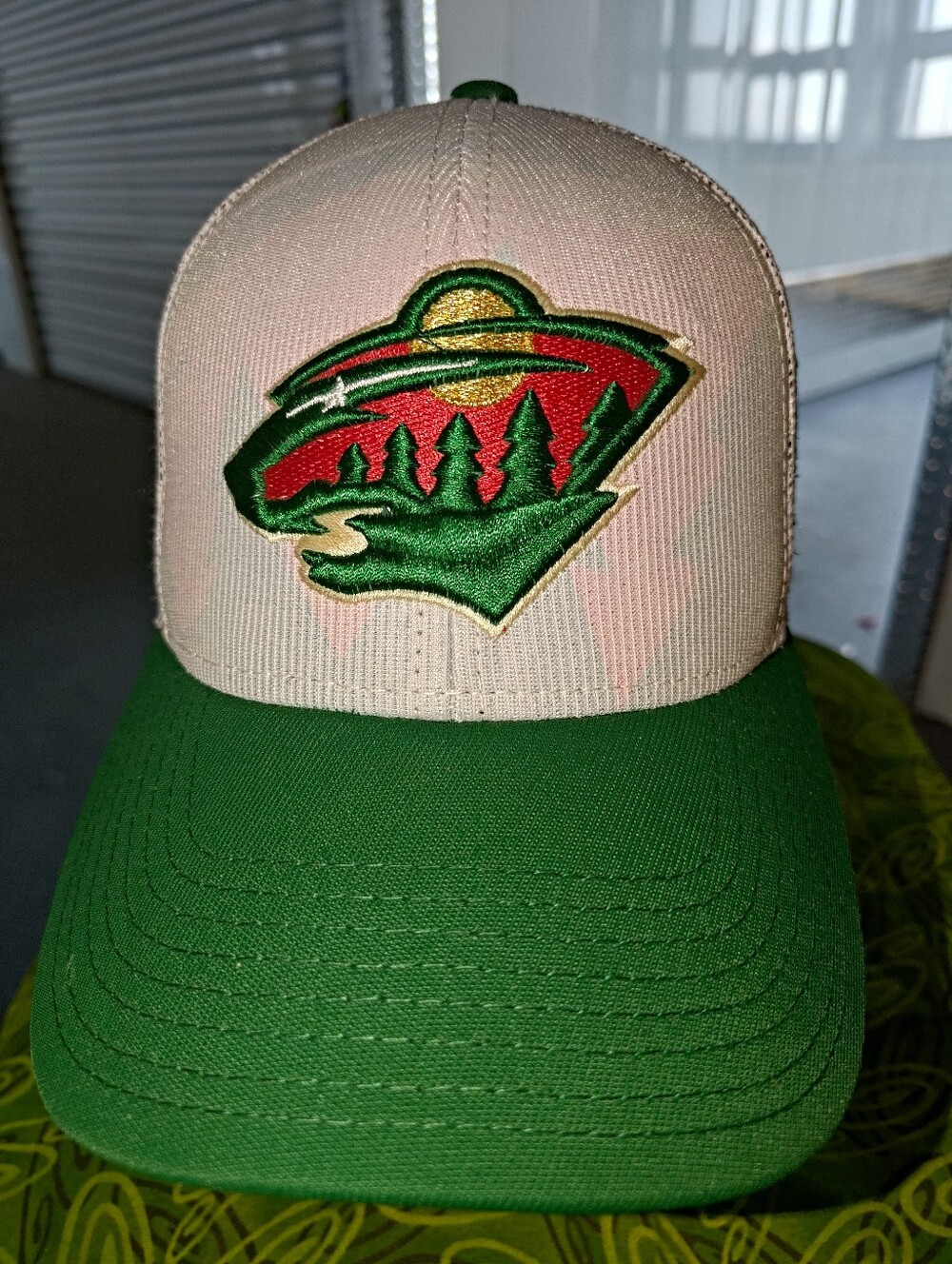 Reebok Center Ice Collection NHL Minnesota Wild Embroidered Snapback Hat Cap